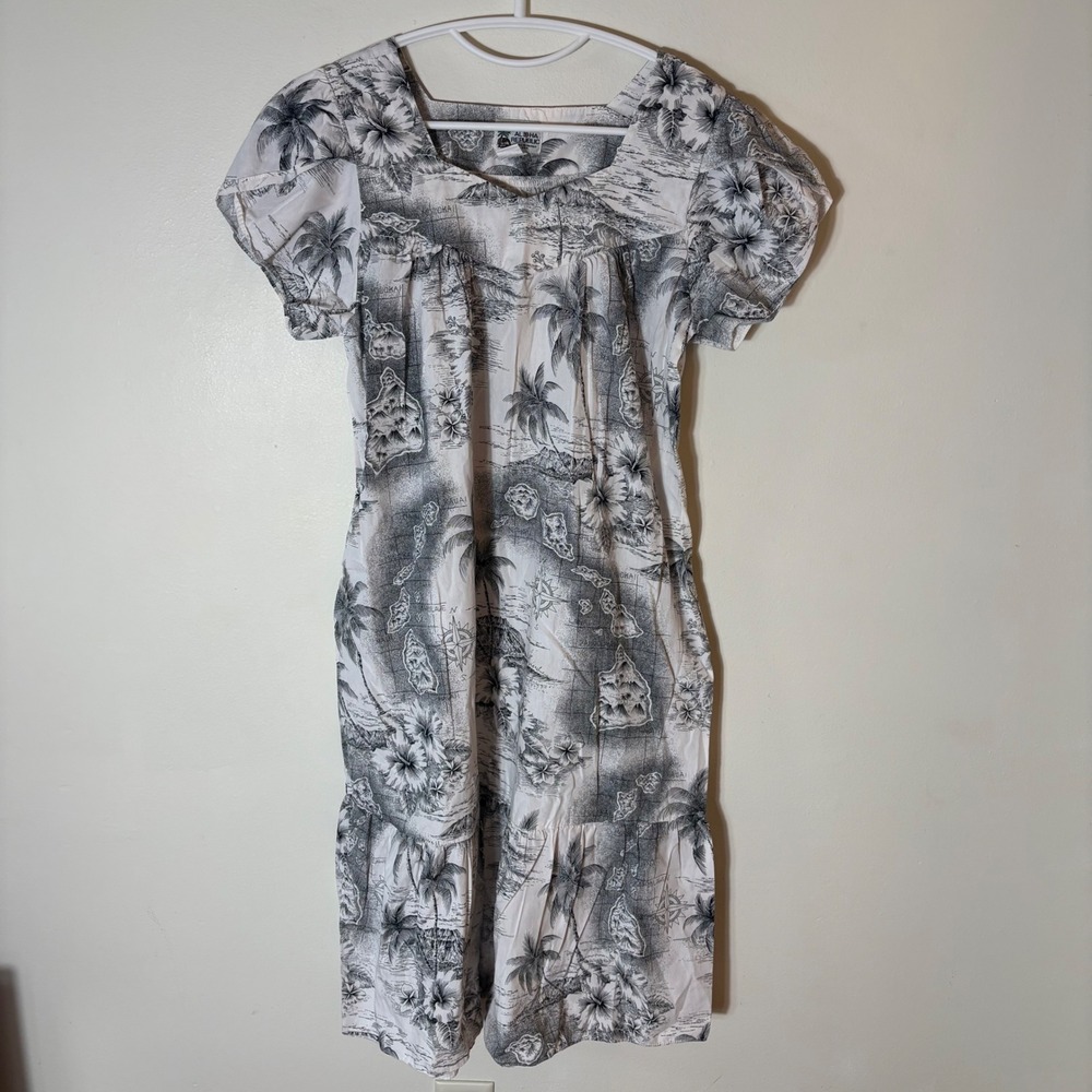 Vintage Aloha Republic Made in Hawaii Cotton Tropical Dress Size‎ Large
